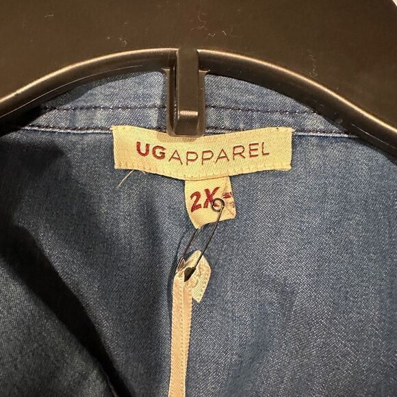 UG Apparel Women's Norte Dame Denim Shirt - Picture 5 of 10